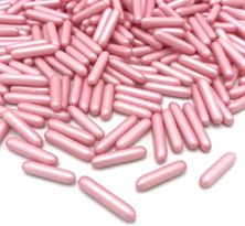Picture of PINK PEARLESCENT RODS EDIBLE SPRINKLES X 50G